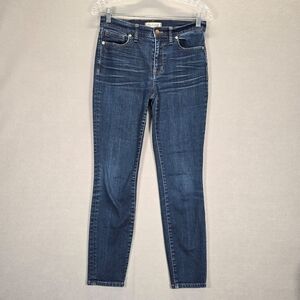 Madewell Jeans Women's Size 27 Blue  High-Rise Skinny Denim Pants 26" Inseam